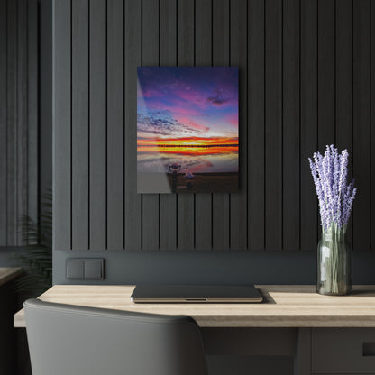 Awakening Horizon: A St. Clair River Sunrise Acrylic Print