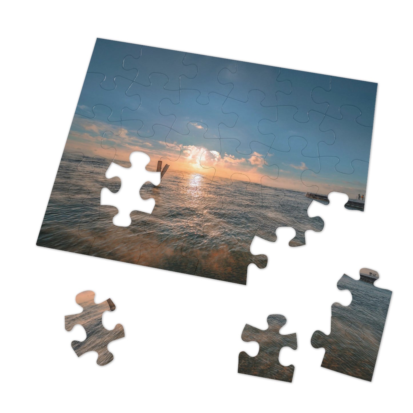 St Clair River Sunrise Puzzle