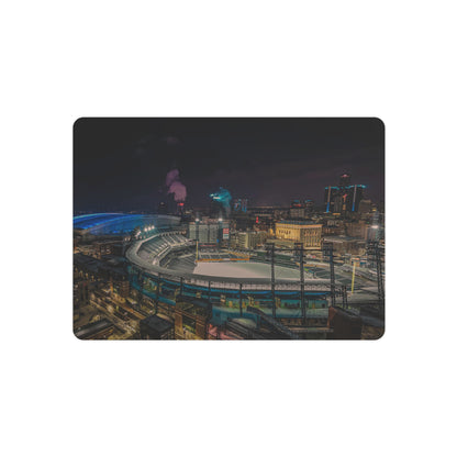 Detroit at Night Metal Art