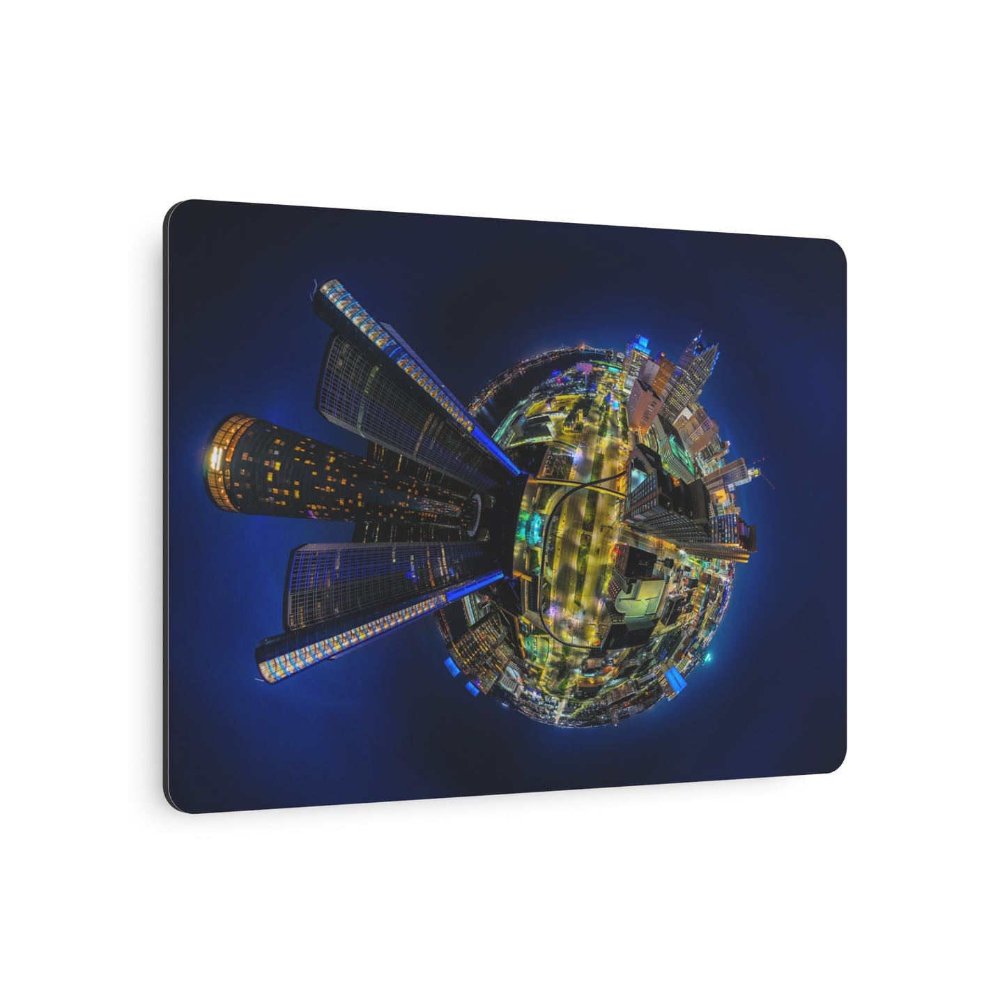 Metropolitan Majesty: A 360° Metallic Tribute to Detroit’s Nighttime Splendor