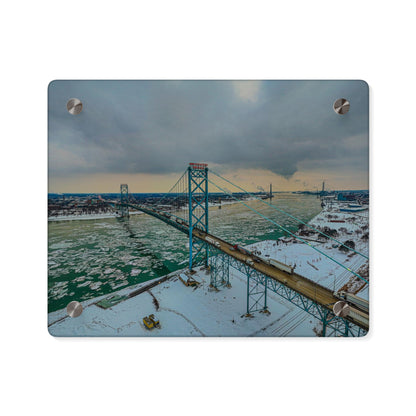 Ambassador Bridge in the Winter Acrylic