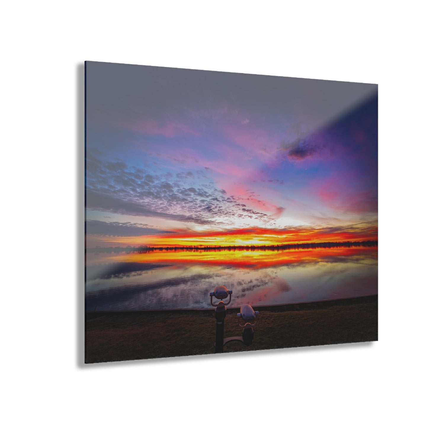 Awakening Horizon: A St. Clair River Sunrise Acrylic Print