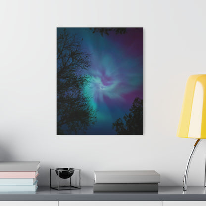 Michigan’s Celestial Waltz: Aurora Borealis Over the Great Lakes Acrylic Print