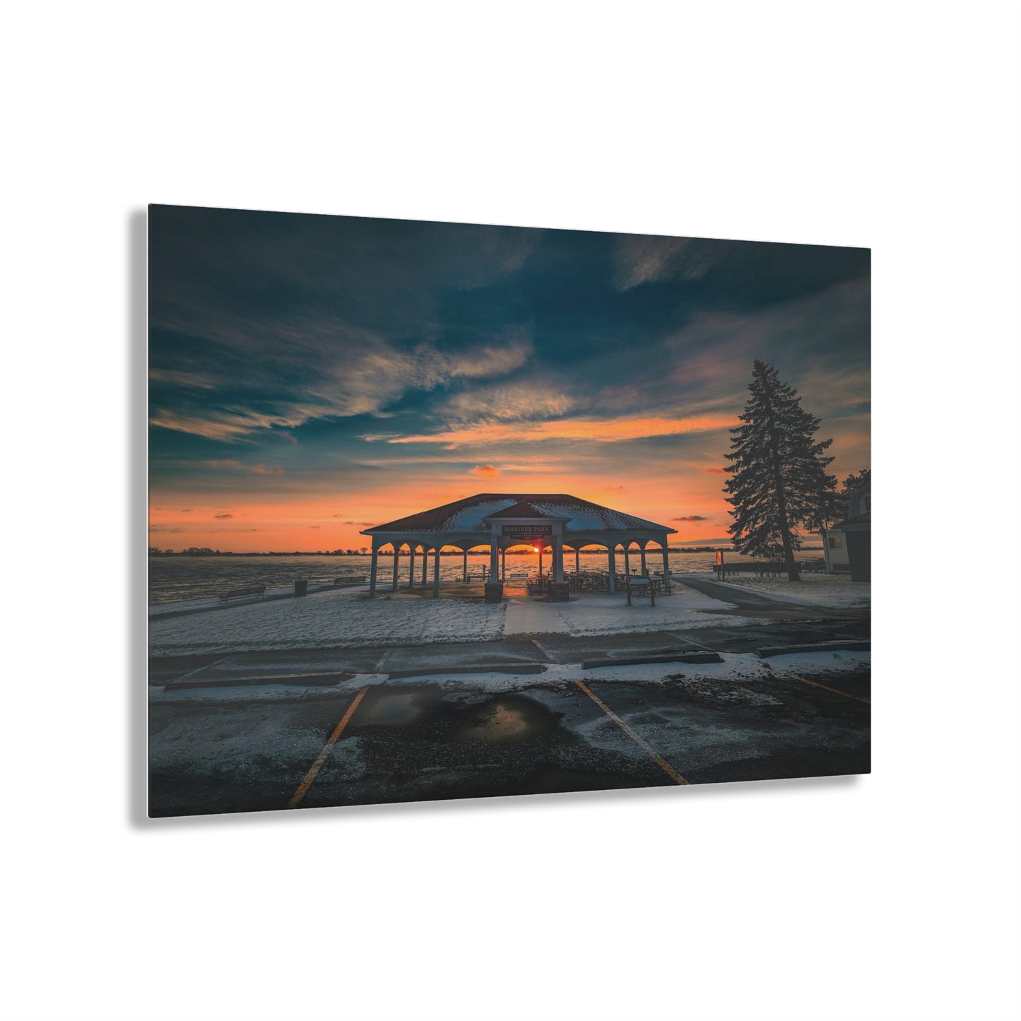 Winter's Embrace at Mariner Park Acrylic