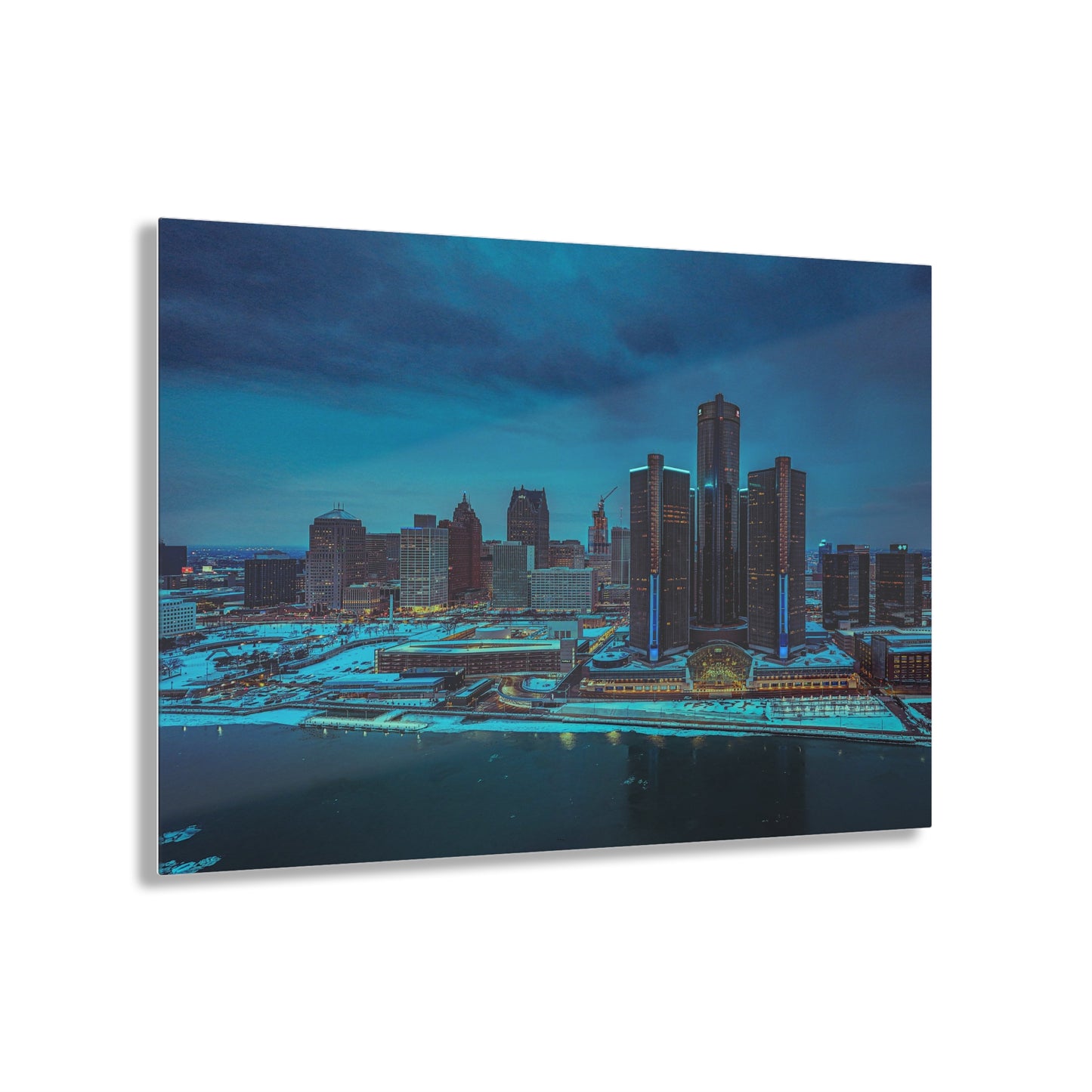 Ren Cen Blue Sky Acrylic