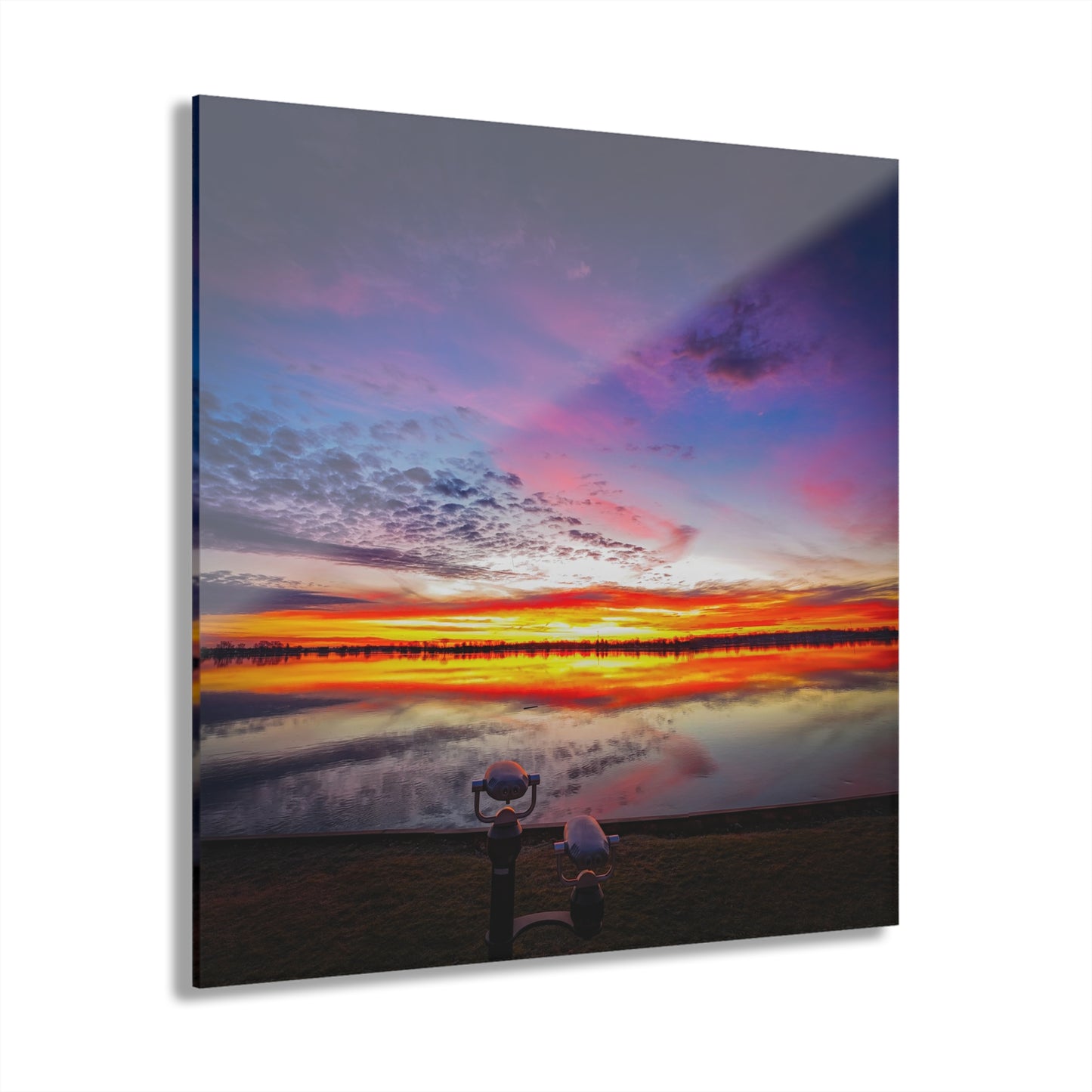 Awakening Horizon: A St. Clair River Sunrise Acrylic Print