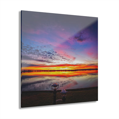 Awakening Horizon: A St. Clair River Sunrise Acrylic Print