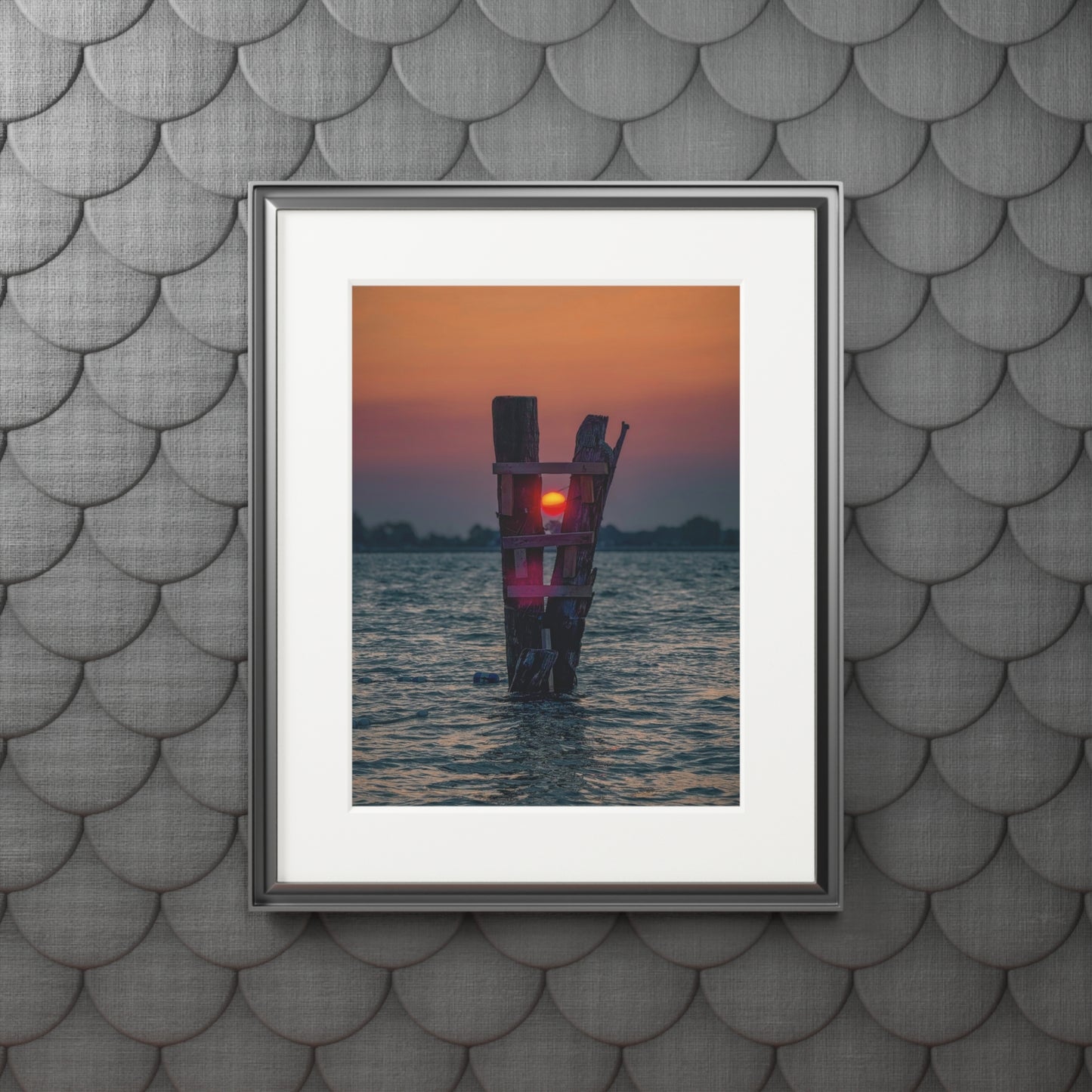 Fine Art Prints - Sunrise at Marine City Beach Pylons