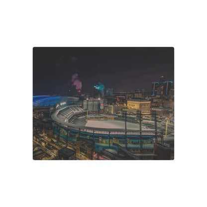 Detroit at Night Metal Art