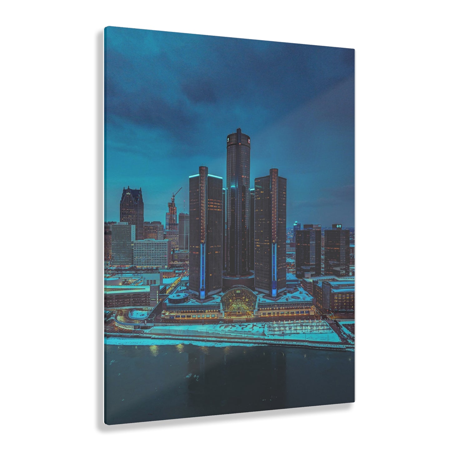 Ren Cen Blue Sky Acrylic