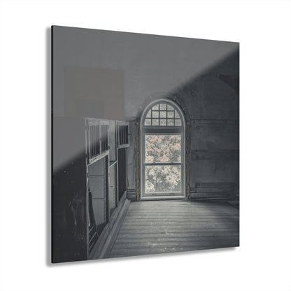 Elevated Elegance: The Arched Window’s Timeless Gaze in Marine City’s Historic Hall