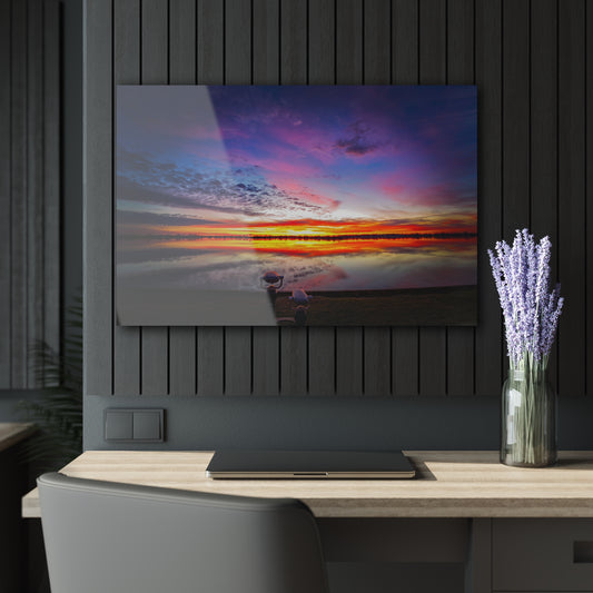 Awakening Horizon: A St. Clair River Sunrise Acrylic Print