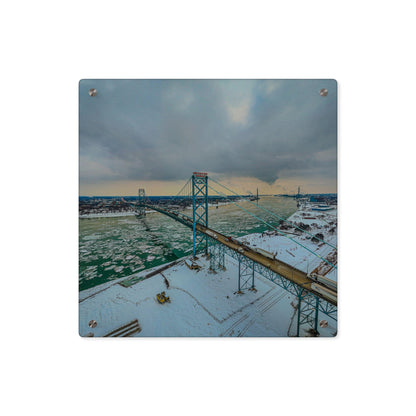 Ambassador Bridge in the Winter Acrylic