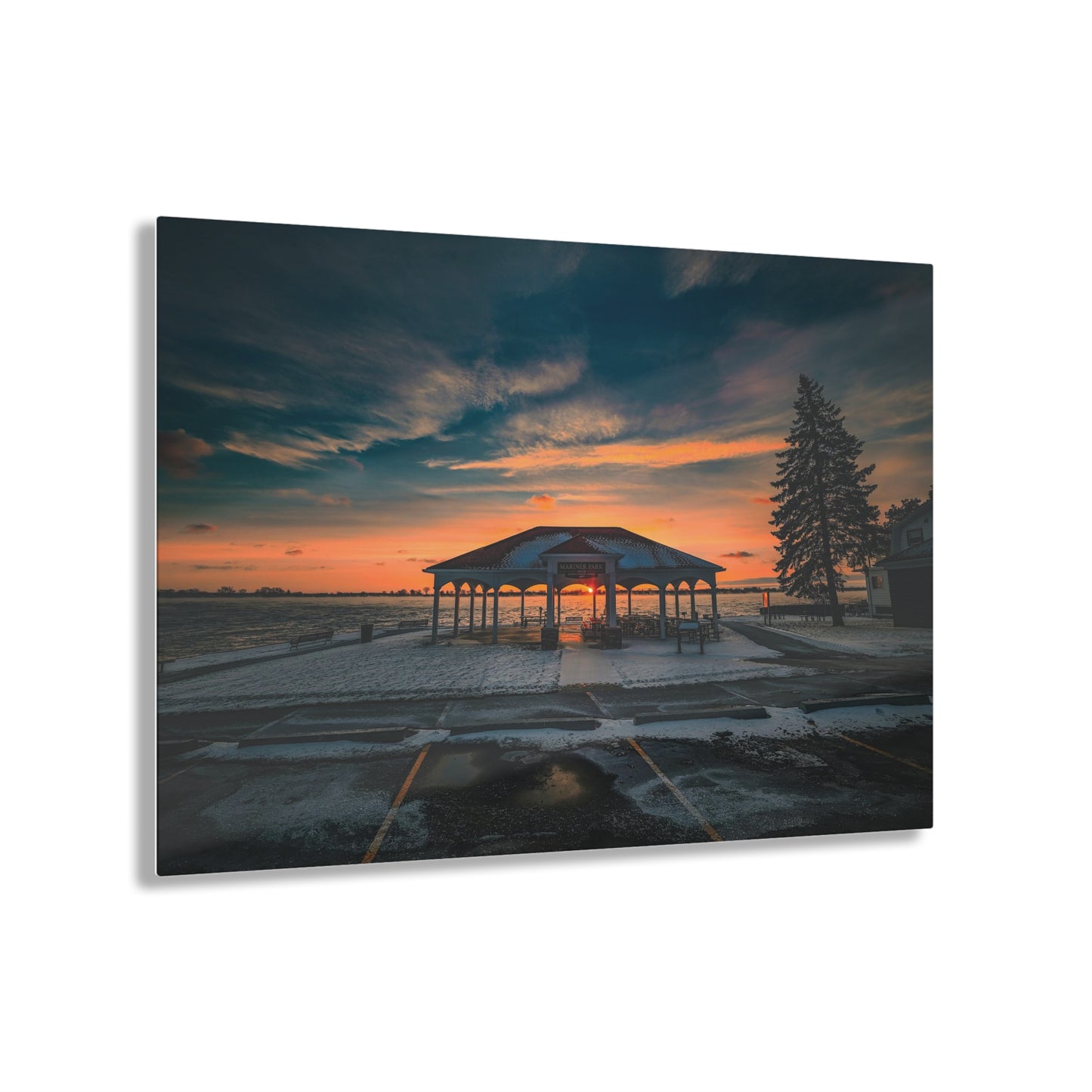 Winter's Embrace at Mariner Park Acrylic