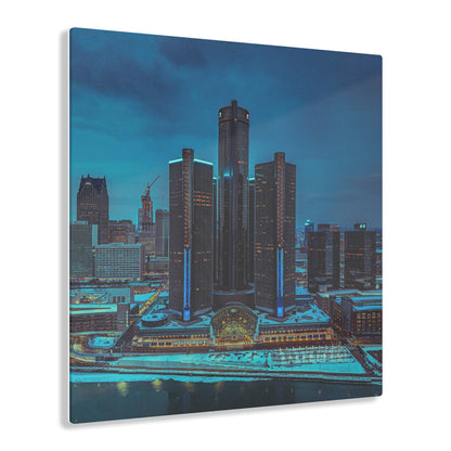 Ren Cen Blue Sky Acrylic