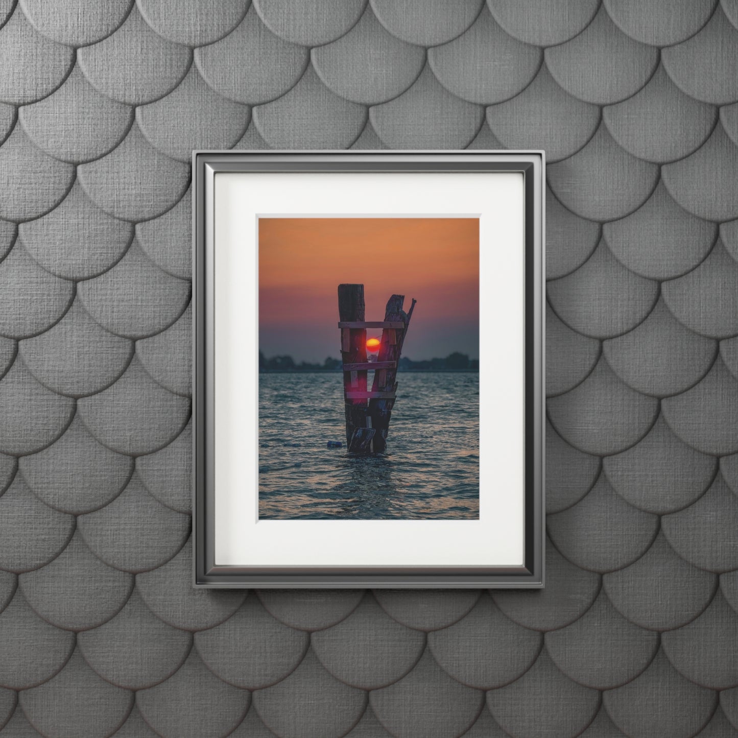 Fine Art Prints - Sunrise at Marine City Beach Pylons