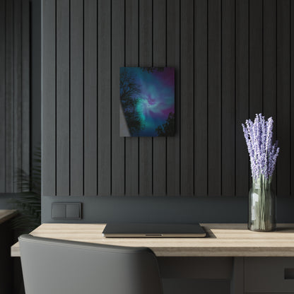 Michigan’s Celestial Waltz: Aurora Borealis Over the Great Lakes Acrylic Print