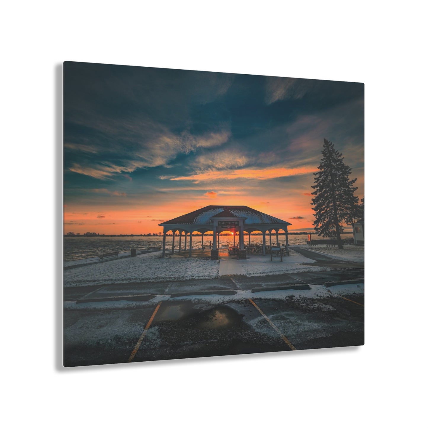 Winter's Embrace at Mariner Park Acrylic