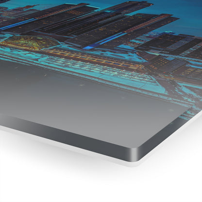 Ren Cen Blue Sky Acrylic