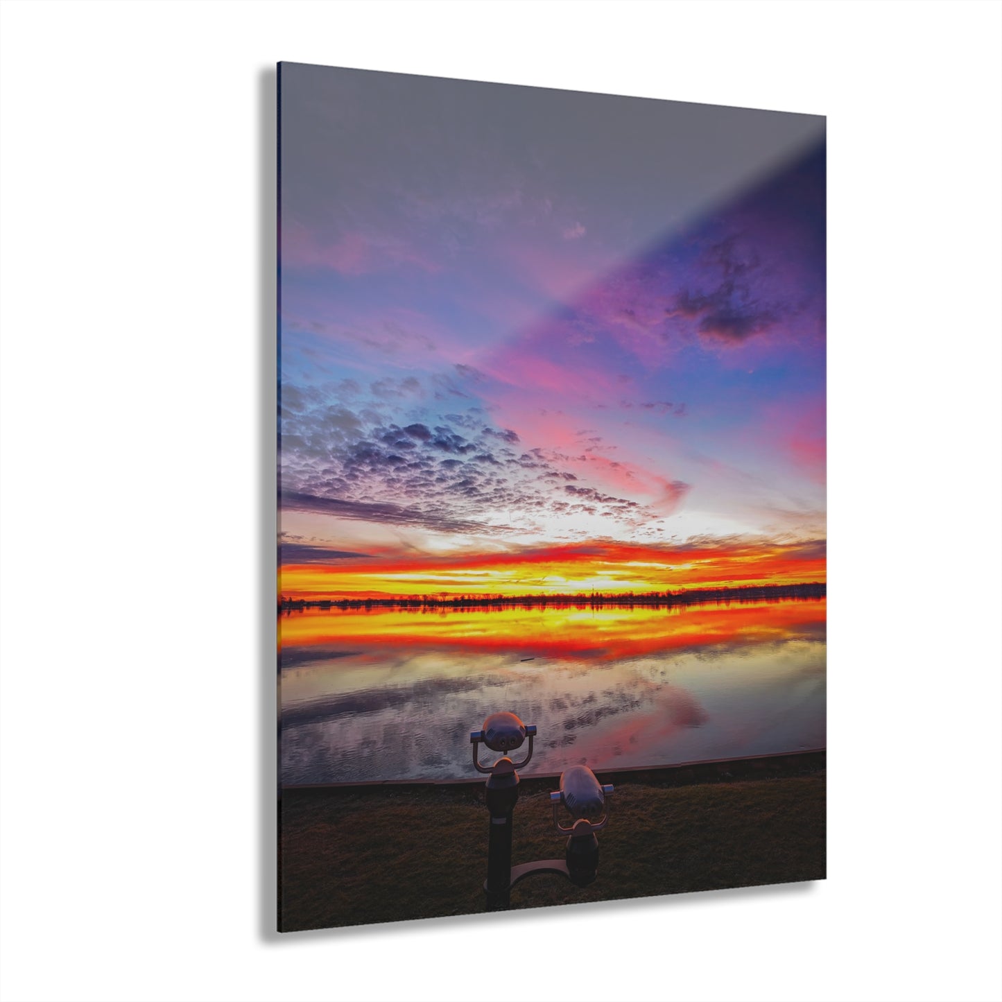 Awakening Horizon: A St. Clair River Sunrise Acrylic Print