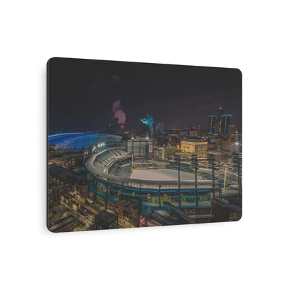 Detroit at Night Metal Art