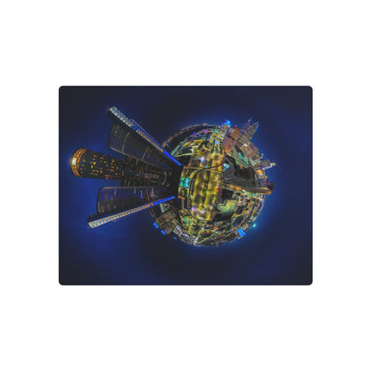 Metropolitan Majesty: A 360° Metallic Tribute to Detroit’s Nighttime Splendor