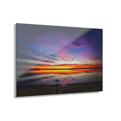 Awakening Horizon: A St. Clair River Sunrise Acrylic Print