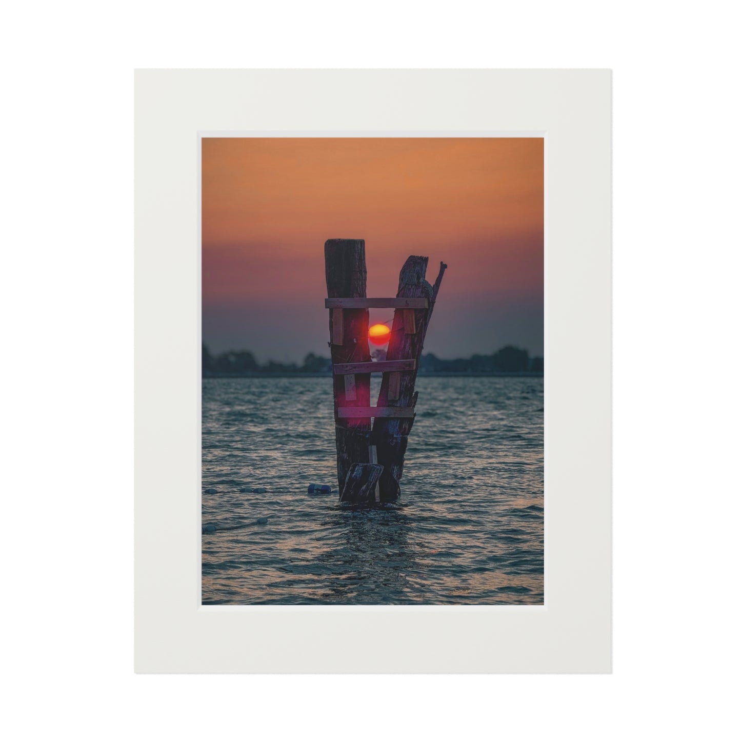 Fine Art Prints - Sunrise at Marine City Beach Pylons