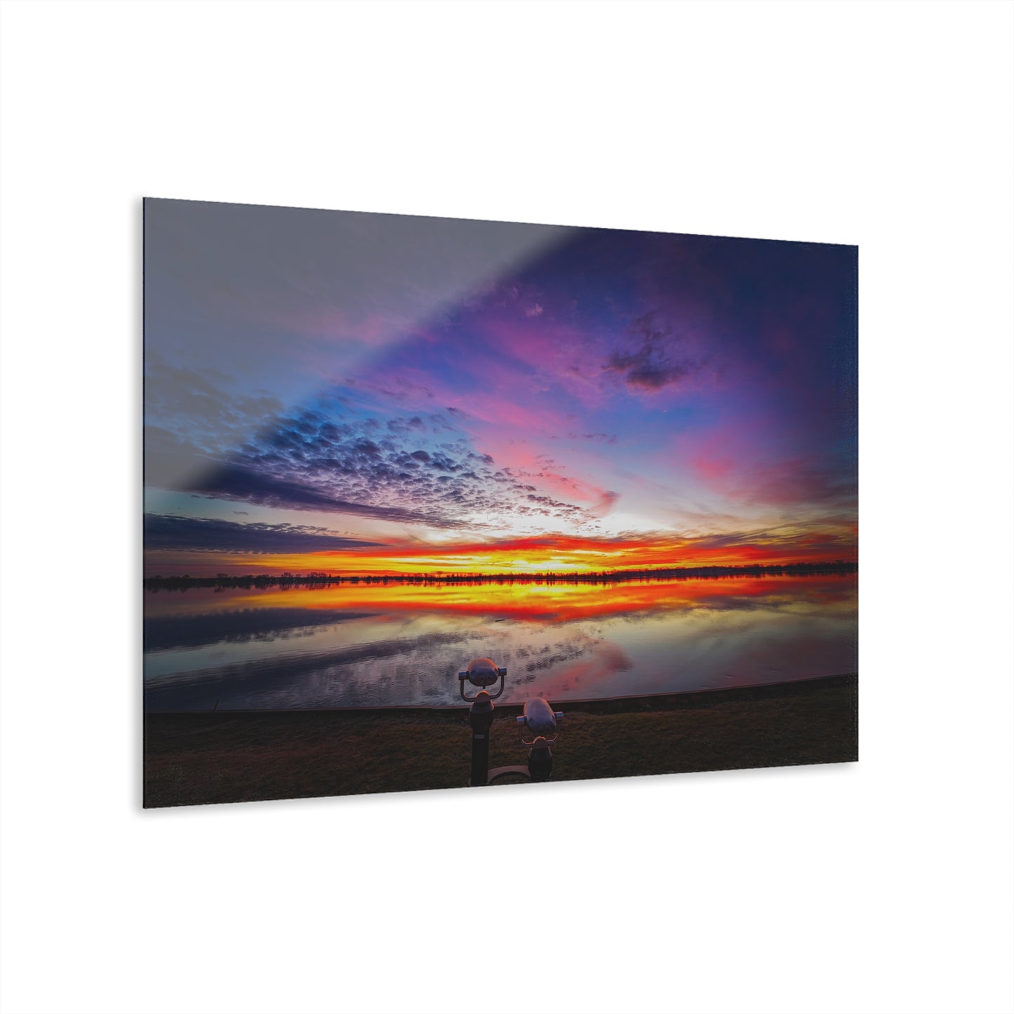 Awakening Horizon: A St. Clair River Sunrise Acrylic Print